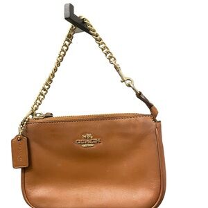 Coach Nolita Small Handbag Tan‎ Gold Chain Y2K Designer Classic Preppy Small